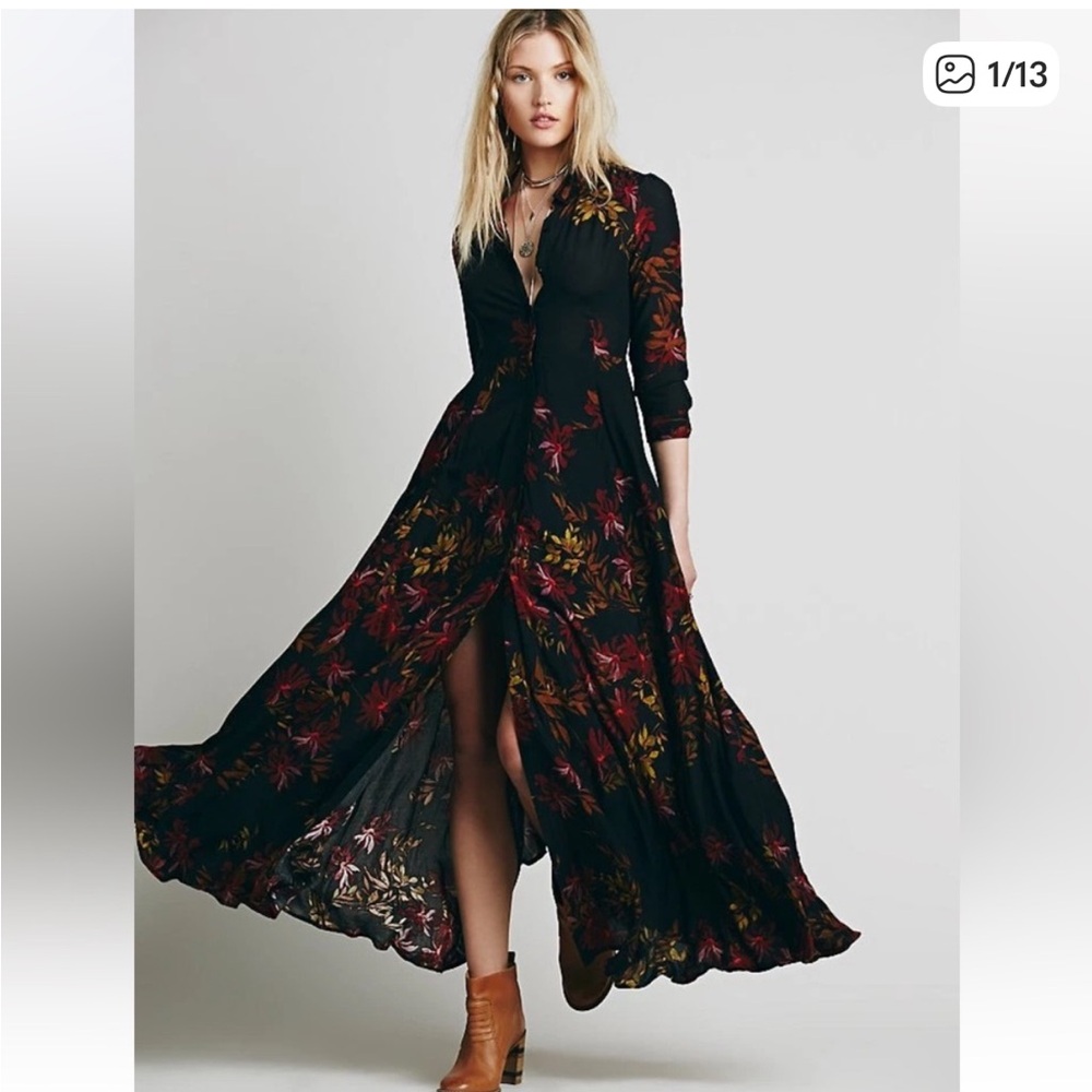Free People After the Storm Floral Maxi